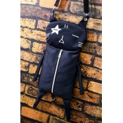 New Fashion Lovely Cartoon Cat Printed Canvas Leisure Shoulder Bag