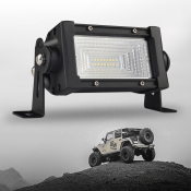 7D+ 5 inch LED Work Light Bar 54W OSRAM 150 Degree Flood Beam for Offroad 4x4 Jeep Truck ATV SUV 4WD Pickup Boat