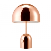 Dome Table Lamp with Chrome/Rose Gold