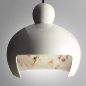 Ceramic  Pendant Light Japanese Sakura White