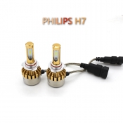 Philips P9 Car LED Headlight Bulbs H7 72W 7600LM 6000K LED, Pack of 2