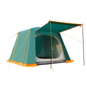 6~8 Person Larger 3-Season Cabin Instant Quick-pitch Tent for Hiking, Camping, Beach and Fishing(Green)