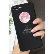 Simple Galaxy Moon Printed Shatter-Resistant Soft iPhone Case