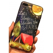 New Fashion Painted Galaxy Letter Printed Soft iPhone Case
