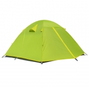 Ultralight 3-Person Double Layer Water Resistant Backpacking 3-Season Dome Tent, Green