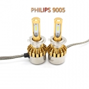 Philips P9 Car LED Headlight Bulbs 9005 72W 7600LM 6000K LED, Pack of 2