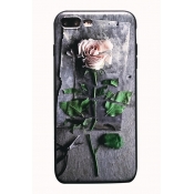 New Fashion Pieces of Rose Printed Soft Mobile Phone Case for iPhone