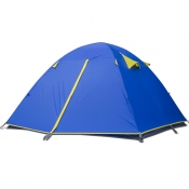 Ultralight 3-Person Double Layer Water Resistant Backpacking 3-Season Dome Tent, Blue
