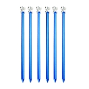 Aluminum Tent Stake-6 Pack (Blue)