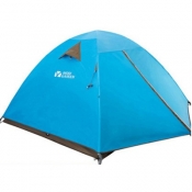 Outdoors Three Person Camping 3-Season Easy Setup Backpacking Dome Tent in Blue