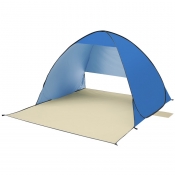 Pop Up Tent 2 Persons 3 Season Sunshade Shelter Blue Coating UV Protection