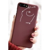 Simple Lines Printed Polish iPhone Case for Couple