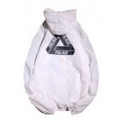 Triangle PALACE Graphic Printed Zipper Placket Hooded Coat