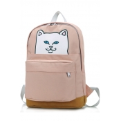 New Arrival Lovely Cartoon Cat Pattern Casual Basic School Backpack