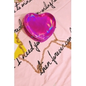 New Collection Stylish Heart-Shaped Chic Dazzling Chain Shoulder Bag