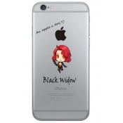 Fashion Painted Cartoon Girl Letter Printed iPhone Case