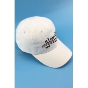 New Stylish Letter Embroidered Stripe Detail Outdoor Baseball Cap