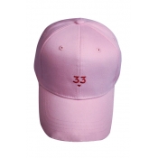 New Stylish Simple Number Embroidered Leisure Cap