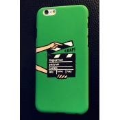 Trendy Hand Action Clap-Stick Letter Printed iPhone Mobile Phone Case