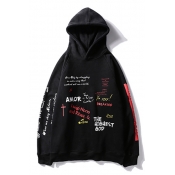 Stylish Letter Printed Long Sleeves Pullover Casual Loose Men's Hoodie