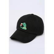 Hot Fashion Embroidery Frog Pattern Outdoor Baseball Cap for Couple