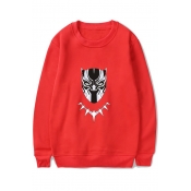 Chic Monster Pattern Round Neck Long Sleeves Pullover Sweatshirt