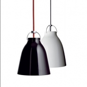 Industrial 7.87''W Pedant Light with Dome Metal Shade in Nordical Style, Black/White
