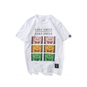 New Arrival Letter Child Printed Round Neck Short Sleeve Tee