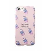 Letter Drink Printed Mobile Phone Case for iPhone
