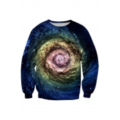Starry Sky Vortex Long Sleeve Pullover Unisex Sweatshirt