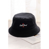 SAIL BOAT Letter Embroidered Bucket Hat