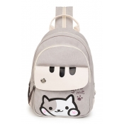 Lovely Cat Letter Printed Backpack School Bag