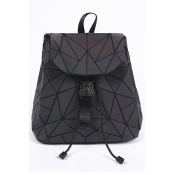 Triangle PU Leather Leisure Backpack School Bag