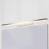 Modern Linear Vanity Lights Antifogging 3000K LED Warm White Chrome Bathroom Vanity Lighting for Wardrobe Dressing Room Makeup Mirror