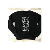 ZERO GIVEN Printed Long Sleeve Crewneck Long Sleeve Pullover Sweatshirt