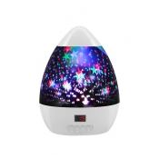 Romantic Galaxy Fancy Diamond Stylish USB Charge Egg-Shaped Night Light 13*17mm