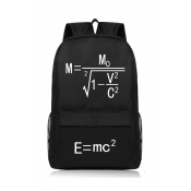 Einstein Relativistic Formula Printed Black Schoolbag Backpack