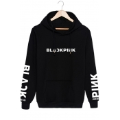 New Arrival Letter Printed Long Sleeve Winter's Regular Fitted Hoodie