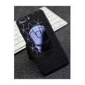 Creative Cameo Frosted Silicone Black Mobile Phone Case for iPhone