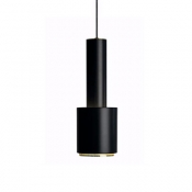 Hand Grenade Suspended Light Designers Style Metal 1 Light Hanging Light in Black