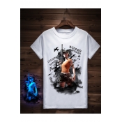 Trendy Game Character Printed Regular-Fit Casual Luminous T-Shirt