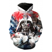 Star Wars Darth Vader 3D Print Casual Loose Pullover White Hoodie
