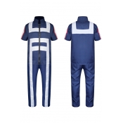 Cosplay Costume Stand-Collar Short Sleeve Jumpsuits