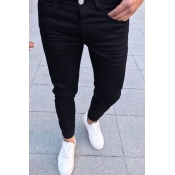 Men's Simple Fashion Solid Color Skinny Fit Trendy Casual Pencil Pants