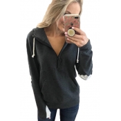 Fashionable Love Heart Printed Long Sleeve Color Block Zippered Hoodie With Pocket