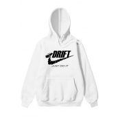 Unisex Fashion Long Sleeve Letter JUST DO IT DRIFT Printed Hoodie