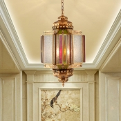 Urn Restaurant Chandelier Lighting Art Deco Metal 4 Heads Brass Hanging Ceiling Light