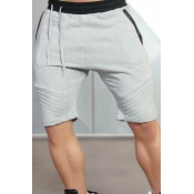 Men's Leisure Diamond with Wing Pattern Drawstring Waist Colorblock Camo Sport Shorts