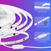 LED Bluetooth Light Belt 5050 Light Belt Set RGB Colorful Light Strip 10m 20m, White