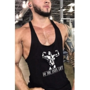 Bodybuilding DO YOU EVEN LIFT Letter Muscle Man Printed Low Cut Armholes Sleeveless Slim Fit Workout Tank Top